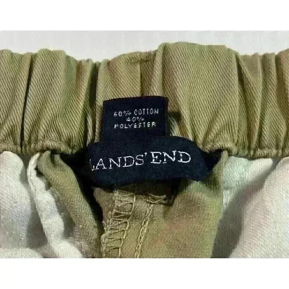 Lands End Shorts Girls Size 10 Plus Beige High Rise Adjustable Waist Cotton Poly - Picture 7 of 11